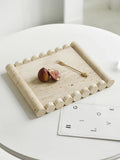 Beige Travertine Serving Tray