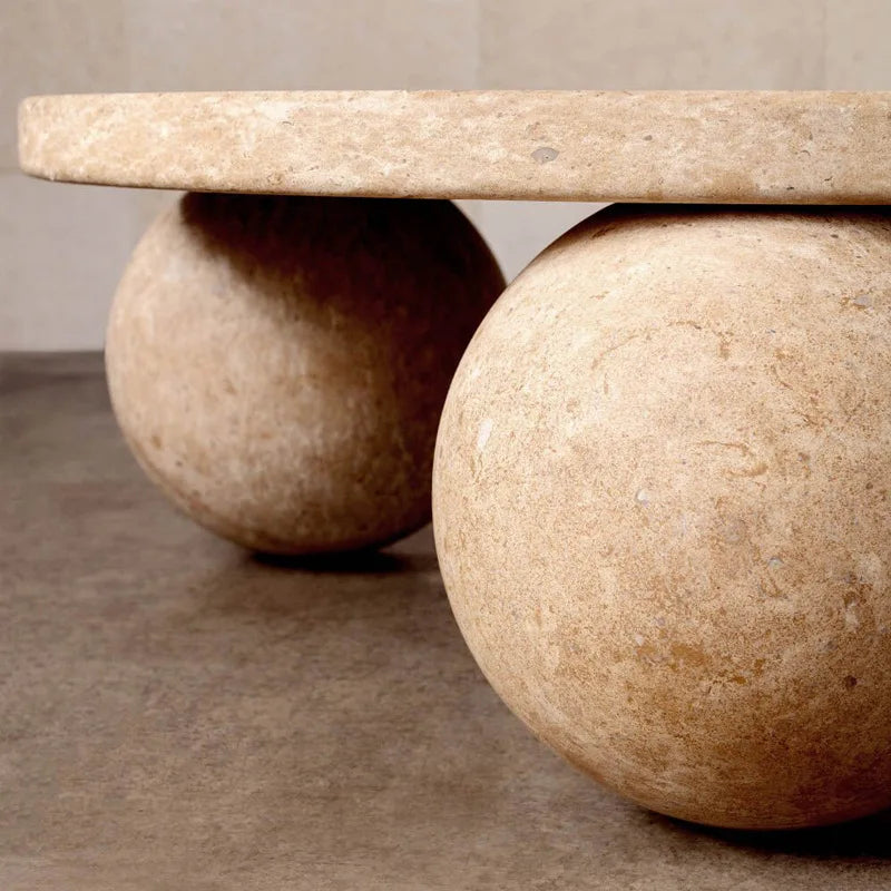 Travertine Marble Coffee Table