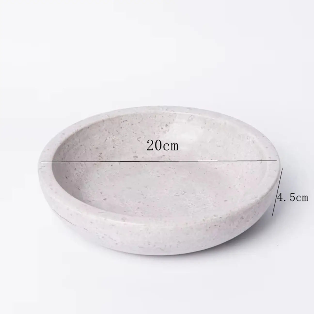 Sculpted Stone Catchall Bowl