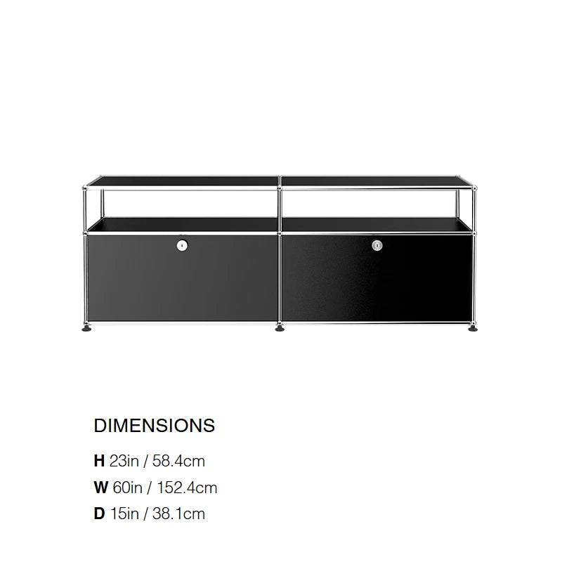 Modular Steel Media Console, 60 in, 12 Colours