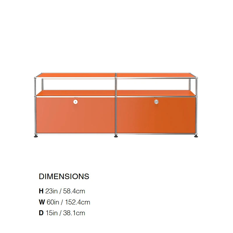 Modular Steel Media Console, 60 in, 12 Colours