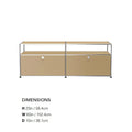 Modular Steel Media Console, 60 in, 12 Colours