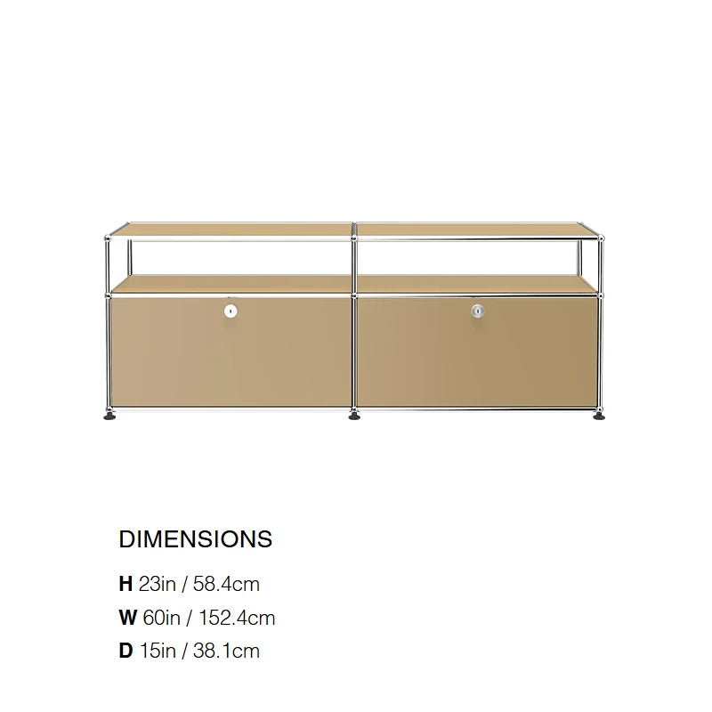 Modular Steel Media Console, 60 in, 12 Colours