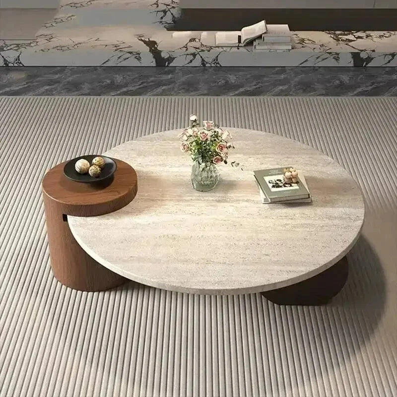Organic Walnut Coffee Table | Japanese Minimalist Designer Center Table