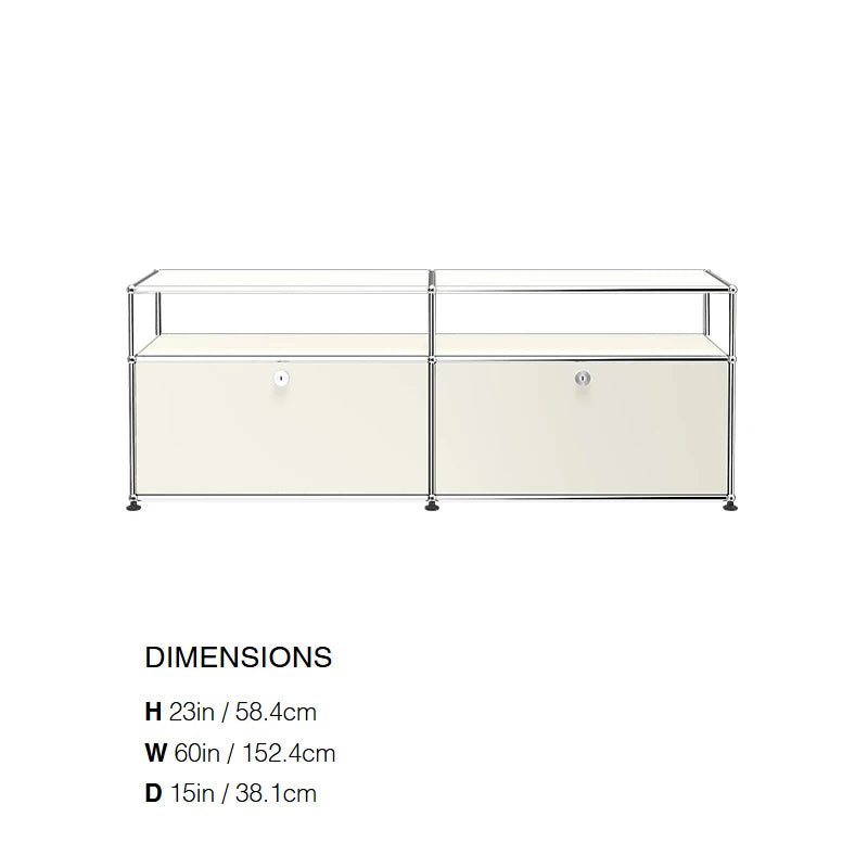 Modular Steel Media Console, 60 in, 12 Colours