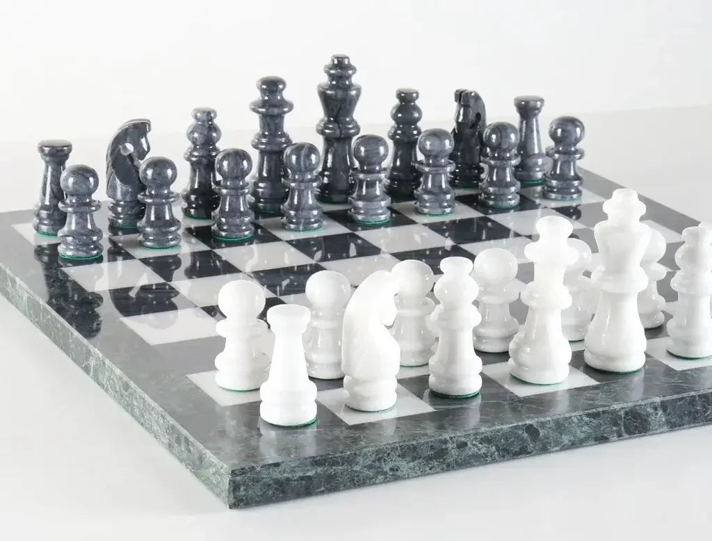 Carrara Marble Chess Set