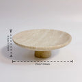 Travertine Pedestal Vanity Tray