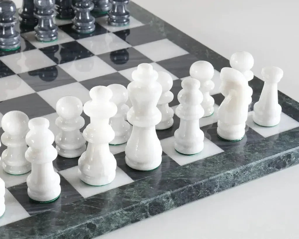 Carrara Marble Chess Set