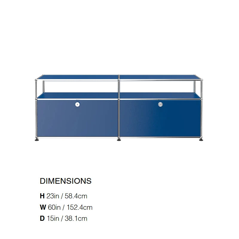 Modular Steel Media Console, 60 in, 12 Colours