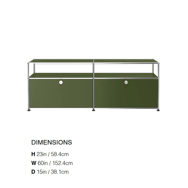 Modular Steel Media Console, 60 in, 12 Colours