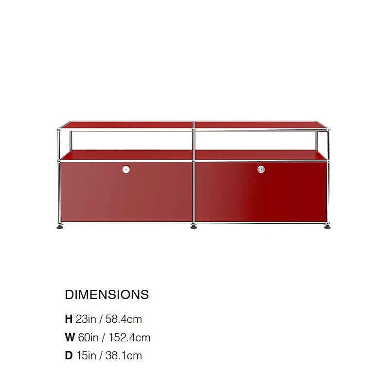 Modular Steel Media Console, 60 in, 12 Colours