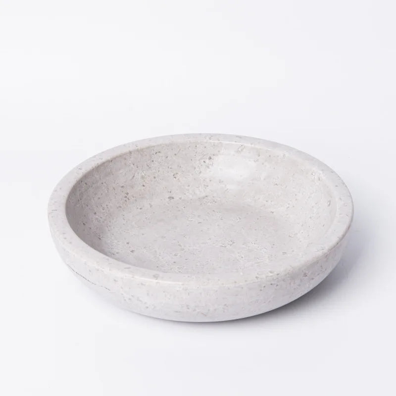 Sculpted Stone Catchall Bowl