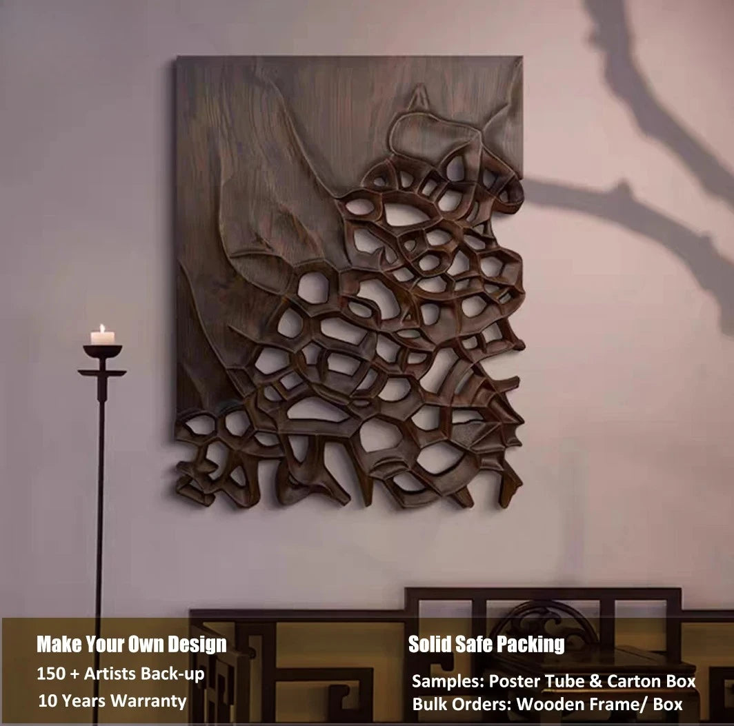 Terra Sculptural Wood Wall Art