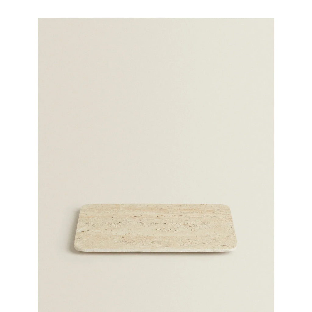 Siena Travertine Rectangle Tray