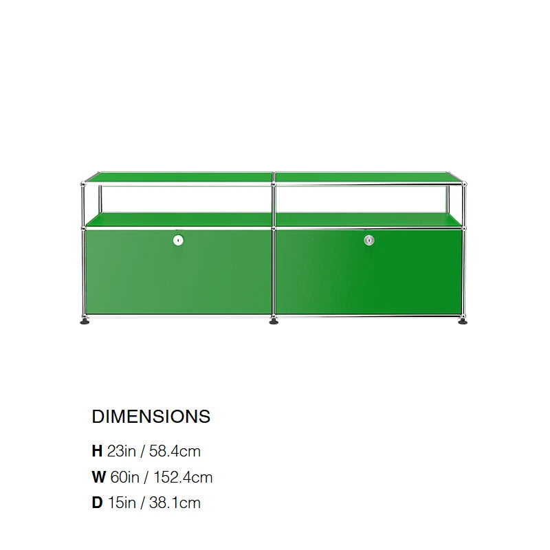 Modular Steel Media Console, 60 in, 12 Colours