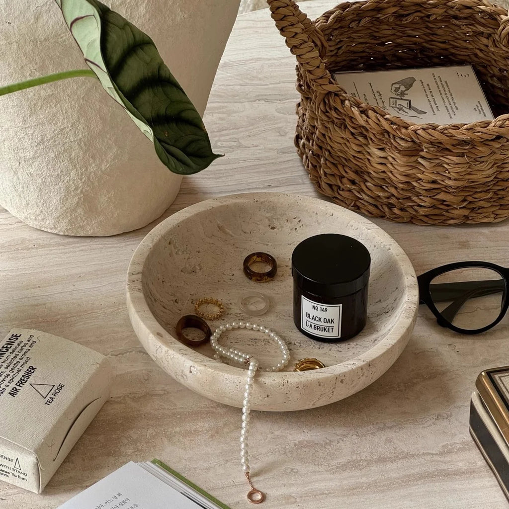 Travertine Decorative Bowl