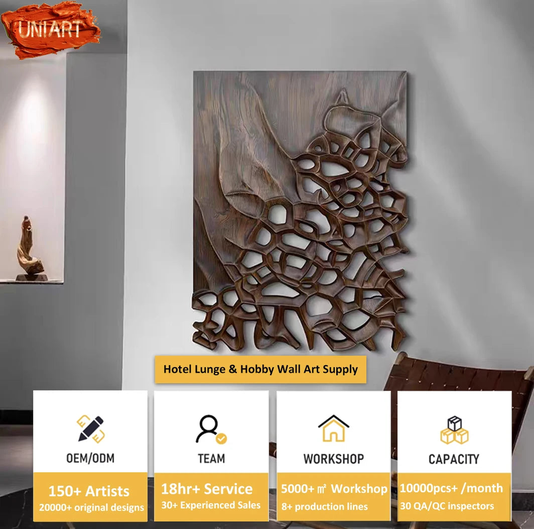 Terra Sculptural Wood Wall Art
