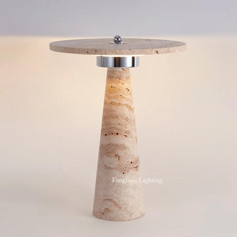 Kyoto Natural Travertine Table Lamp
