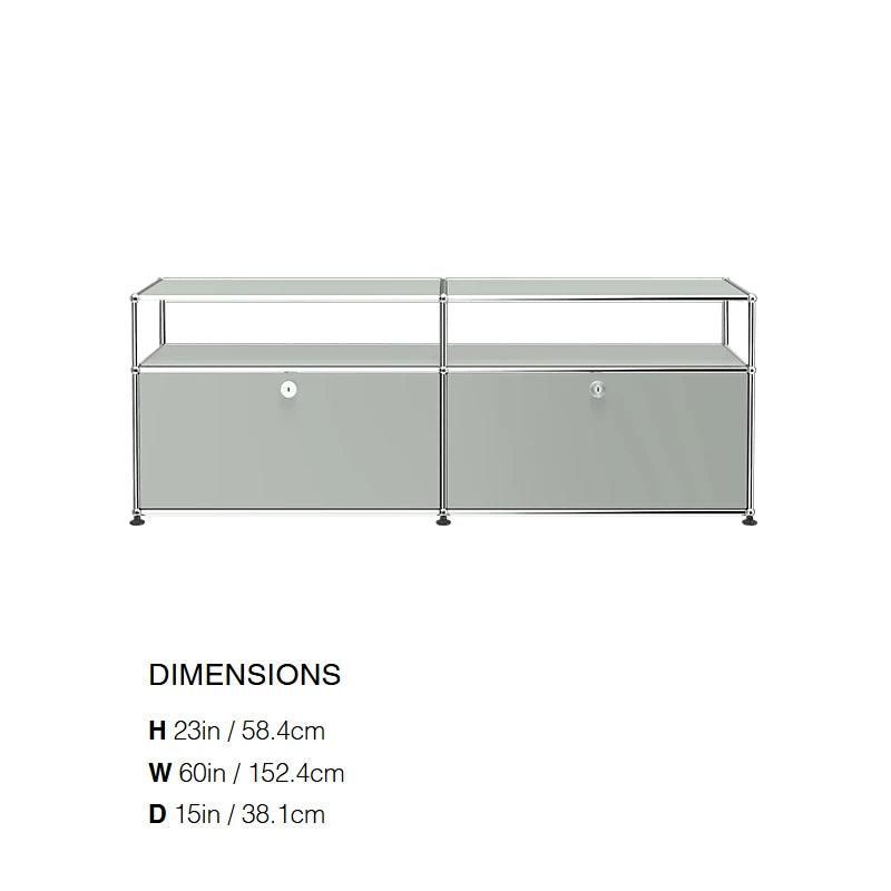 Modular Steel Media Console, 60 in, 12 Colours